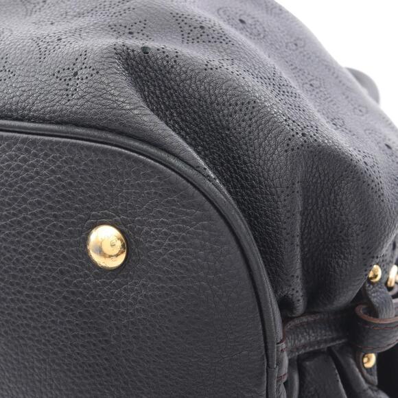 Louis Vuitton Mahina L Shoulder Bag Leather Black - Picture 7 of 10